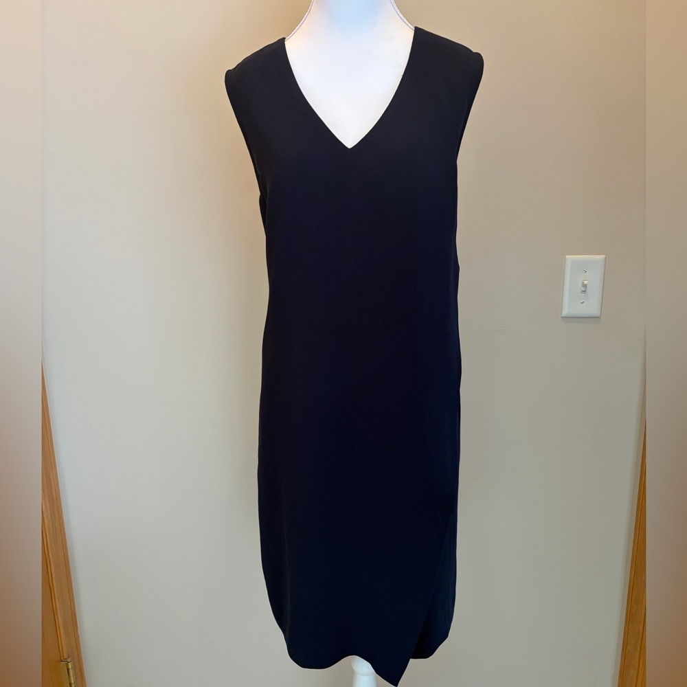 #156 J. Crew Classic Black Midi Dress. Amazing Condition! Size 12